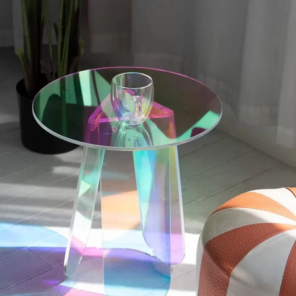 acrylic end table