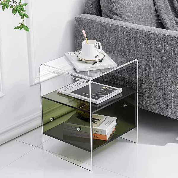 acrylic end table nightstand