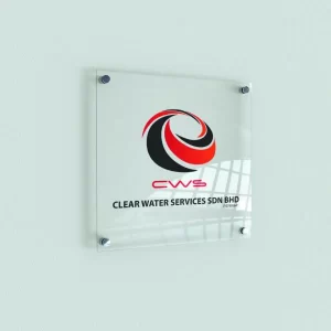 acrylic sign