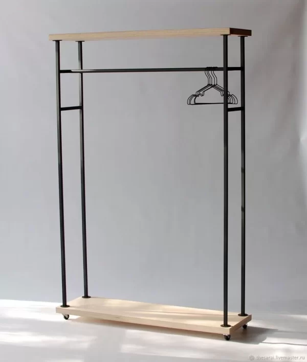 clothing rack on wheels