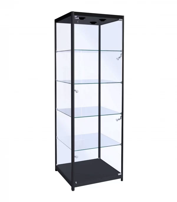 Glass display showcase cabinet