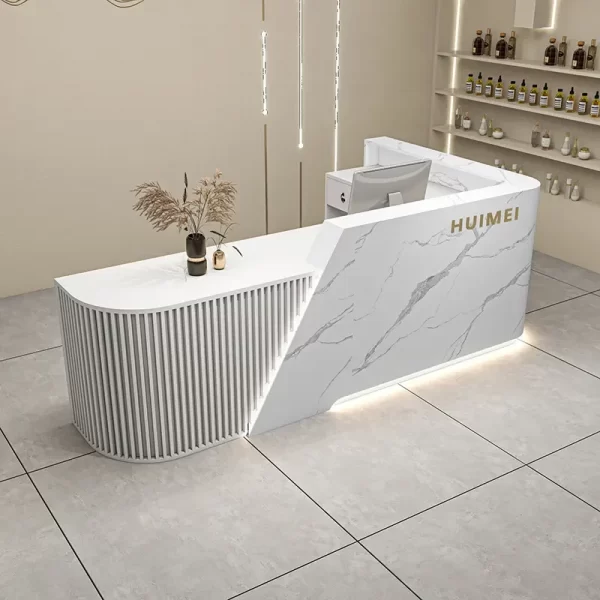 l shaped reception desk