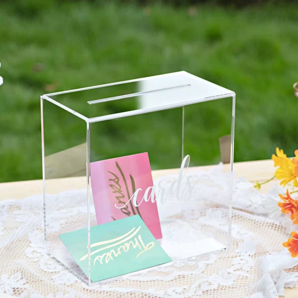 Clear Acrylic Card Box