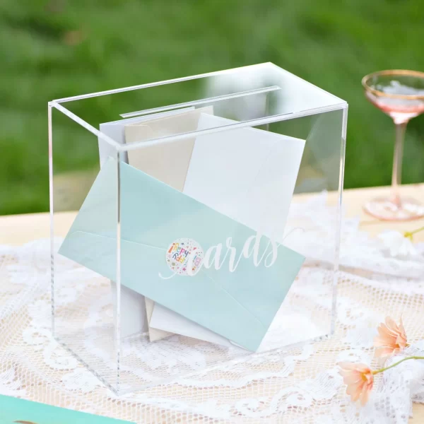 Clear Acrylic Card Box