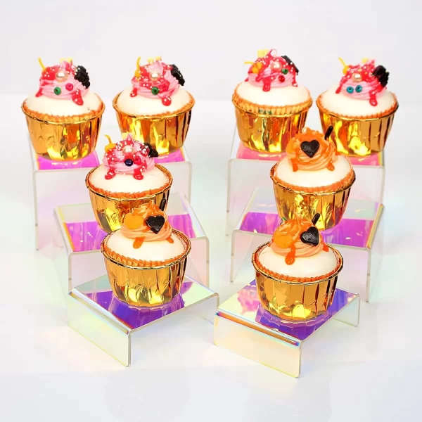 Rainbow Perspex Risers