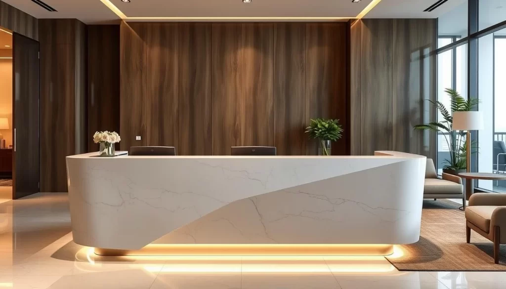 reception desk design ideas