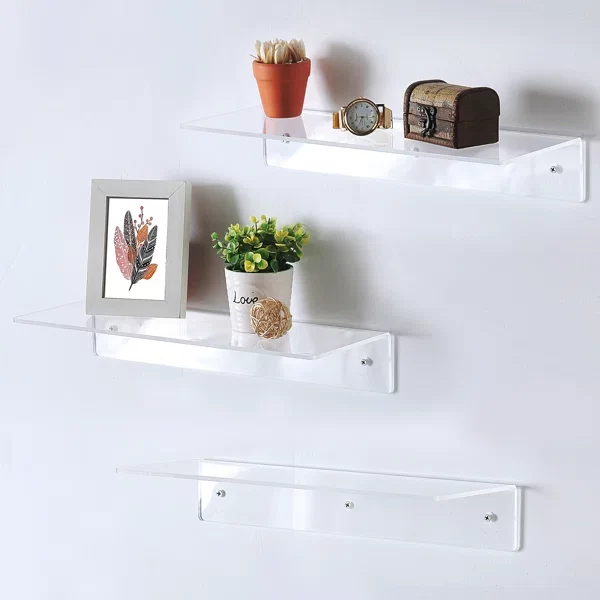clear acrylic shelf for wall