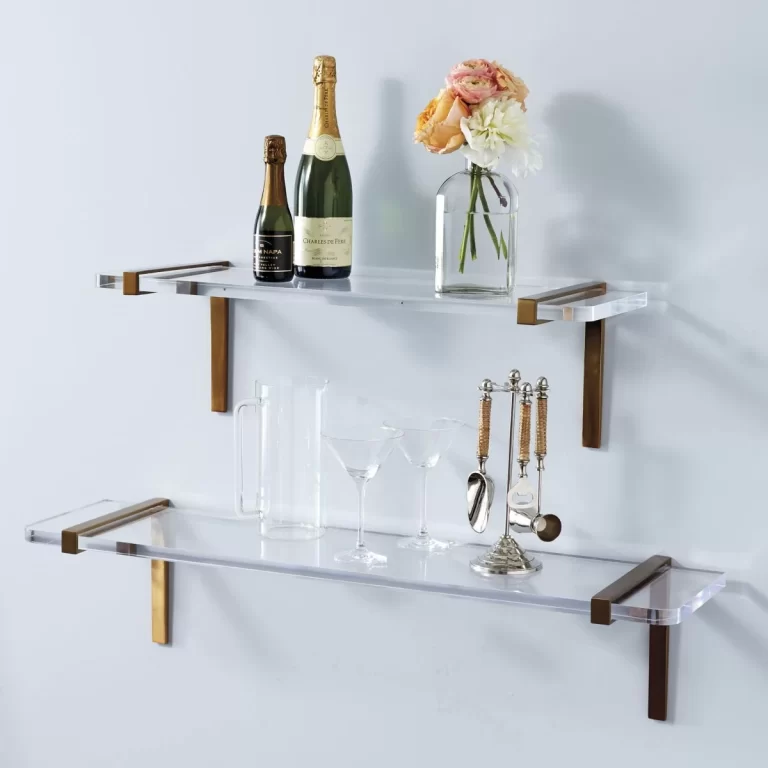 clear acrylic shelves for wall