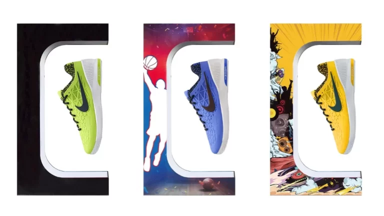 floating shoe display
